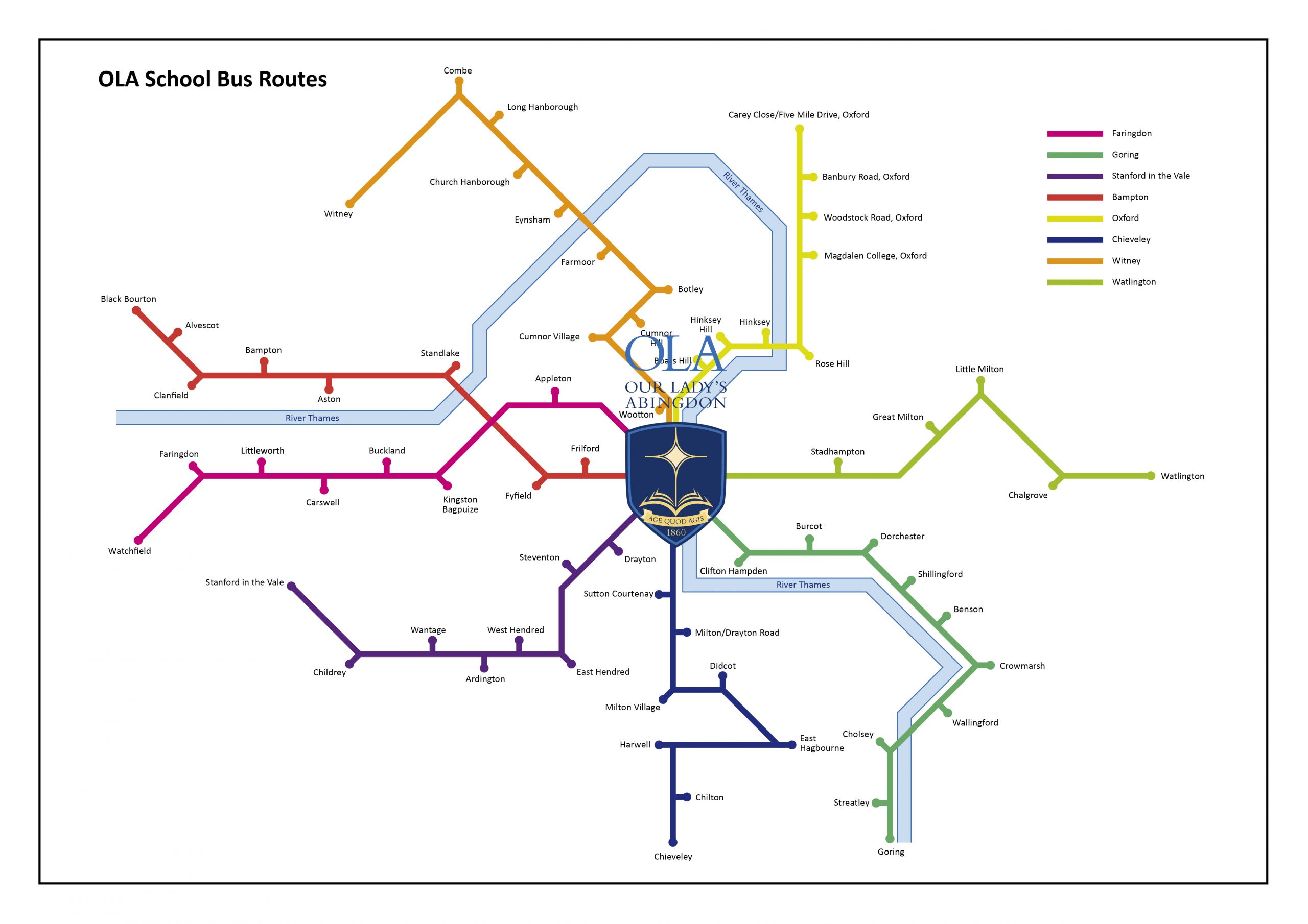 School Bus Route Map